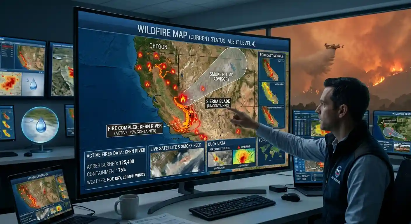 Wildfire Map Live Active Fires Near Me
